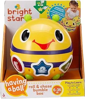 9101 - Bright Starts Roll & Chase Bumble Bee™, Pack Of 1 - Toy