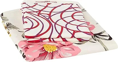 Story At Home Flat Double Bedsheet, Maroon, 235cm X 270cm, Vl1210