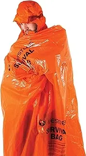 Lifesystems Windproof And Waterproof Orange Survival Bag For 1 to 2 Persons