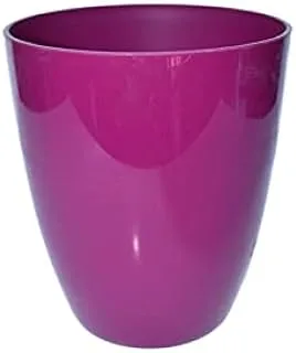 Elho Brussels Diamond Orchid High Plastic Flowerpot, 12.5 cm Diameter, Glossy Magenta