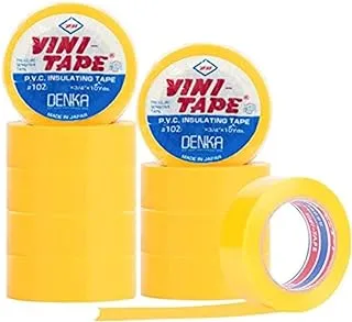 Vini 10Pc Yellow Vini Electrical Insulation Tape