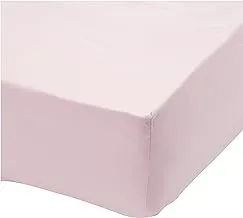 Ibed Home Luxury Fitted Sheet 3Pcs Set, Cotton 300 Thread Count,King Size, - Pink