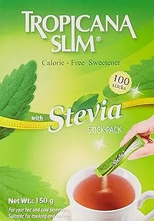 Tropicana Slim, Made with Stevia Stick Pack, 1.5 grams, 100 Sticks