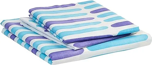 Swayam Sparkle Collection - Queen Dbs 1 Flat Sheet, Blue, 1224