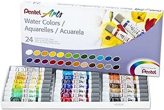 Pentel Arts Water Colors, Assorted Colors Set Of 24