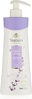 YARDLEY English Lavender Body Lotion For Moisturizing, Natural Floral Extracts, Luxurious Creamy Range, For Fast Glowing Skin, 400 Ml