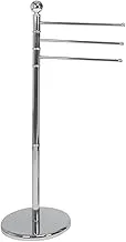 WENKO, ExclUSive Towel And Clothes Stand, Stainless Steel, Free Standing Bathroom Drying Rack, Home Storage Solutions, 48.5X90X28.5Cm, Chrome