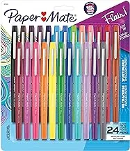 Paper Mate Felt Tip Pens Flair Marker Pens, Medium Point, Assorted, 24 Count