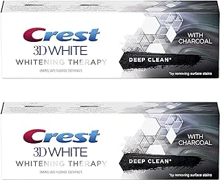 Crest 3D White Charcoal Whitening Therapy Toothpaste 75 ml X 2