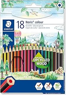 Staedtler 185 C18 Noris Colouring Pencil, Assorted Colours, Pack Of 18