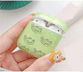 COOLBABY Cute crocodile silicone earphone case for Airpods Green