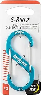 Nite Ize S-Biner Aluminum AL Dual Carabiner, Blue