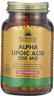 SUNSHINE NUTRITION Alpha Lipoic Acid, 200 Mg 100 Capsules