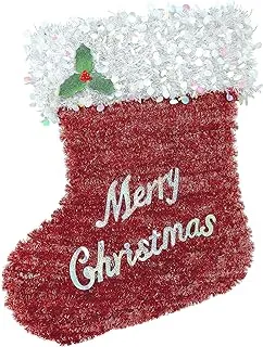 Amscan Stocking Tinsel Deluxe, Red