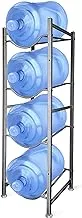 SKY-TOUCH Water Bottle Storage Stand, 4 Tier Water Bottle Holder 5 Gallons Shelf, Heavy Duty Water Bottle Stand Storage for Kitchen Home and Office Easy To Assemble