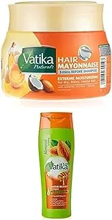 Dabur Vatika Vatika Hair Mayonnaise + Shampoo- Extreme Moisturising