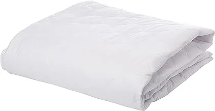 Deyarco Regency Klub 144TC Poly Cotton Quilted Mattress Protector - Super King Size (200 X 200 Cm) - White