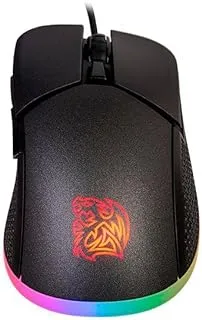 Thermaltake Tt Esports Iris Optical 16.8 Million Color RGB Aura Illumination 9 Lighting Effects 5000 Dpi Pmw3325 Sensor Ergonomic Software-Controlled Gaming Mouse Mo-Irs-Wdohbk-04