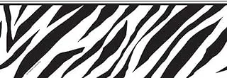 Creative Converting Zebra Print Plastic Tablecover