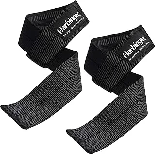 Harbinger Big Grip No-Slip Nylon Lifting Straps with DuraGrip (Pair)