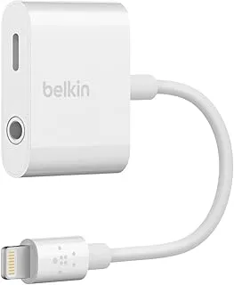 Belkin Audio & Charge Rockstar 3.5 mm iPhone Adapter (iPhone Aux Adapter, iPhone Charging Adapter for iPhone)