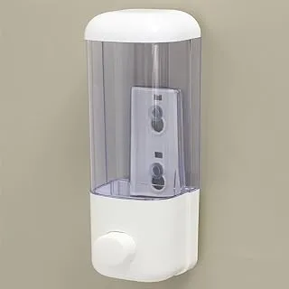 In House 500ml Wall Mounted Soap Dispenser Bathroom Sanitizer Shampoo Shower Gel Container Bottle, White Transparent, Sd 2001