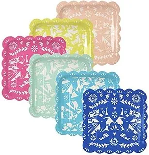 Meri Meri Fiesta Plates 12 Pieces, Small