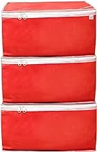 Fun Homes Non Woven Petticoat Cover-Pack of 3 (Red)-HS_38_FUNH21690