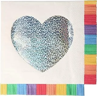 Meri Meri Rainbow Fringe Party Napkins, Large