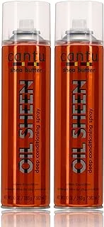 Cantu Shea Butter Oil Sheen Deep Conditioning Spray 10 Ounce (295ml) (2 Pack)