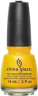 China Glaze Nail Lacquer With Hardeners - 14 Ml, Sun'S Up - Yellow