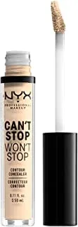 خافي عيوب إن واي إكس بروفيشينال MakEUp Can'T Stop Won'T Stop Contour Concealer ، شاحب 01