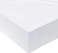 Luxury Fitted sheet 3Pcs Set - Cotton 200 Thread Count, King Size, White