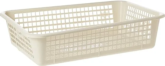 Cosmoplast Small Fruit Tray Storage Basket, Off White