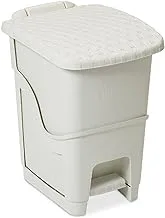 Dea Rattan Pedal Bin, White, 18 Litres, Dea.Z441M008