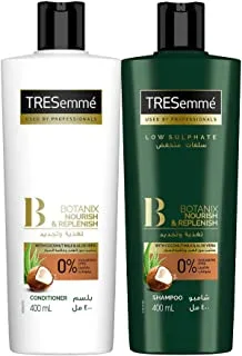 TRESemmé Botanix Nourish & Replenish Shampoo, 400ml + TRESemmé Botanix Nourish & Replenish Conditioner, 400ml