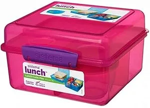 Sistema Lunch Cube Max With Yogurt 2L Pink, 41745