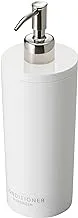 Yamazaki 2930 Tower Conditioner Dispenser Contemporary Bottle Pump For Shower, Round, White