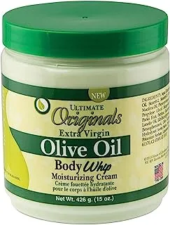 Africa's Best Ultimate Organic Extra-Virgin Olive Oil Body Whip Cream, 15 Ounce