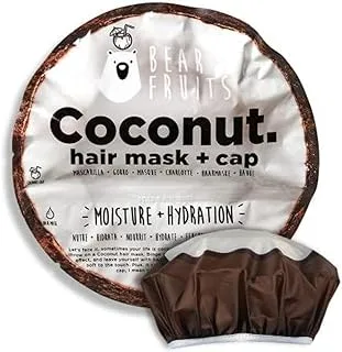 Bear Fruits Coconut, Frutilicious Hair Mask and Cap, Moisture and Hydration, 20ml