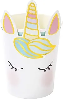 Talking Tables We Heart Unicorns Face Paper Cups 12-Pieces Set