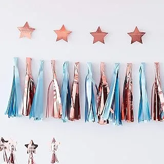 Ginger Ray Blue And Rose Gold Tassel Garland Hanging Party Decoration Twinkle