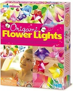 4M 404725 Origami Flower Lights Craft Kit, Multi-Colour