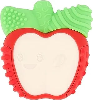 Infantino Lil' Nibbles Vibrating Teether For Baby- Apple Suitable From 0 Months And Above-Multicolor