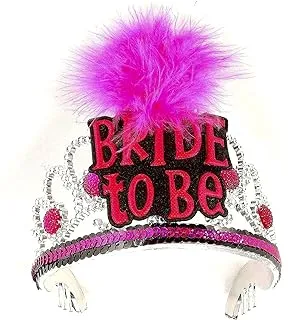 Forum Novelties Bride To be Tiara, Black/Pink