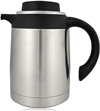 Nessan Stainless Steel Regal Flask, Silver/Black, RF-124