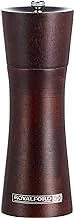 Royalford Wooden Pepper Mill - Portable Grinder Manual Mills Solid With Strong Adjustable Ceramic Grinders Ideal Spice Shaker For Pepper, Chilli, Cloves, Herbs & Mixtures Brown RF9963