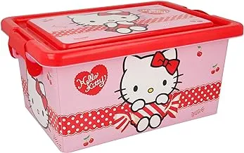 Hello Kitty Disney Hello Kitty Cherry Jam Storage Container, 7 Litre Capacity, Pink/Red