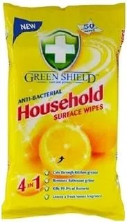 GREEN SHIELD Anti-Bacterial Household Surface Wipes, 70 Sheets