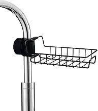 Showay Kitchen Faucet Rack Household Stainless Steel Perforated Rag Sponge Brush Drain Sink Storage